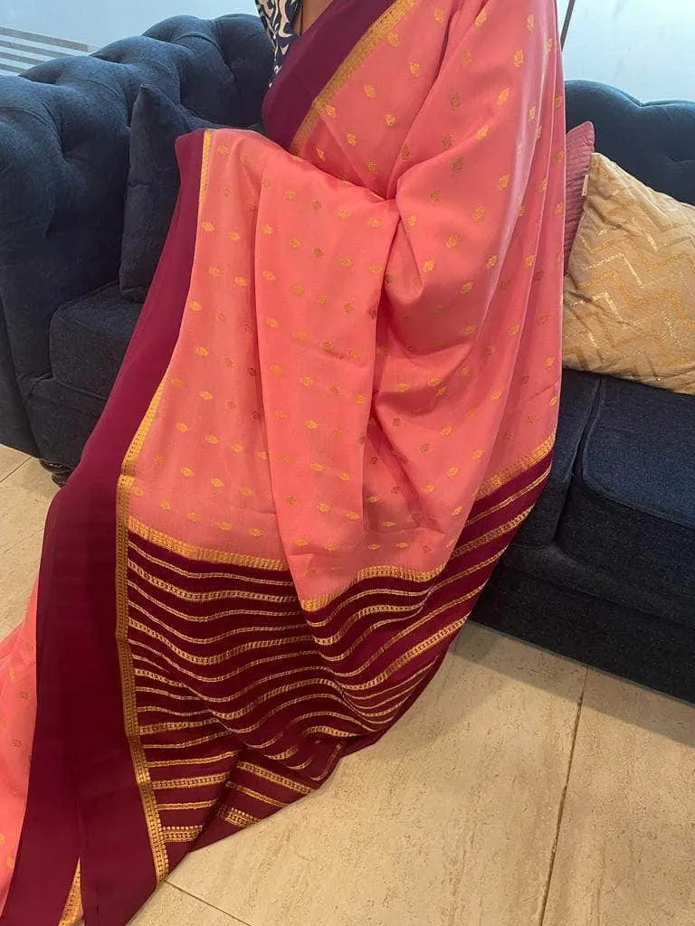 100gm Thickness Pure Mysoore Silk Saree