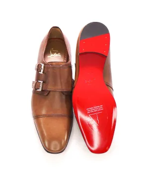 $1,150 CHRISTIAN LOUBOUTIN - *MORTIMER* Black Double Monk Loafers - 8 US (41EU)
