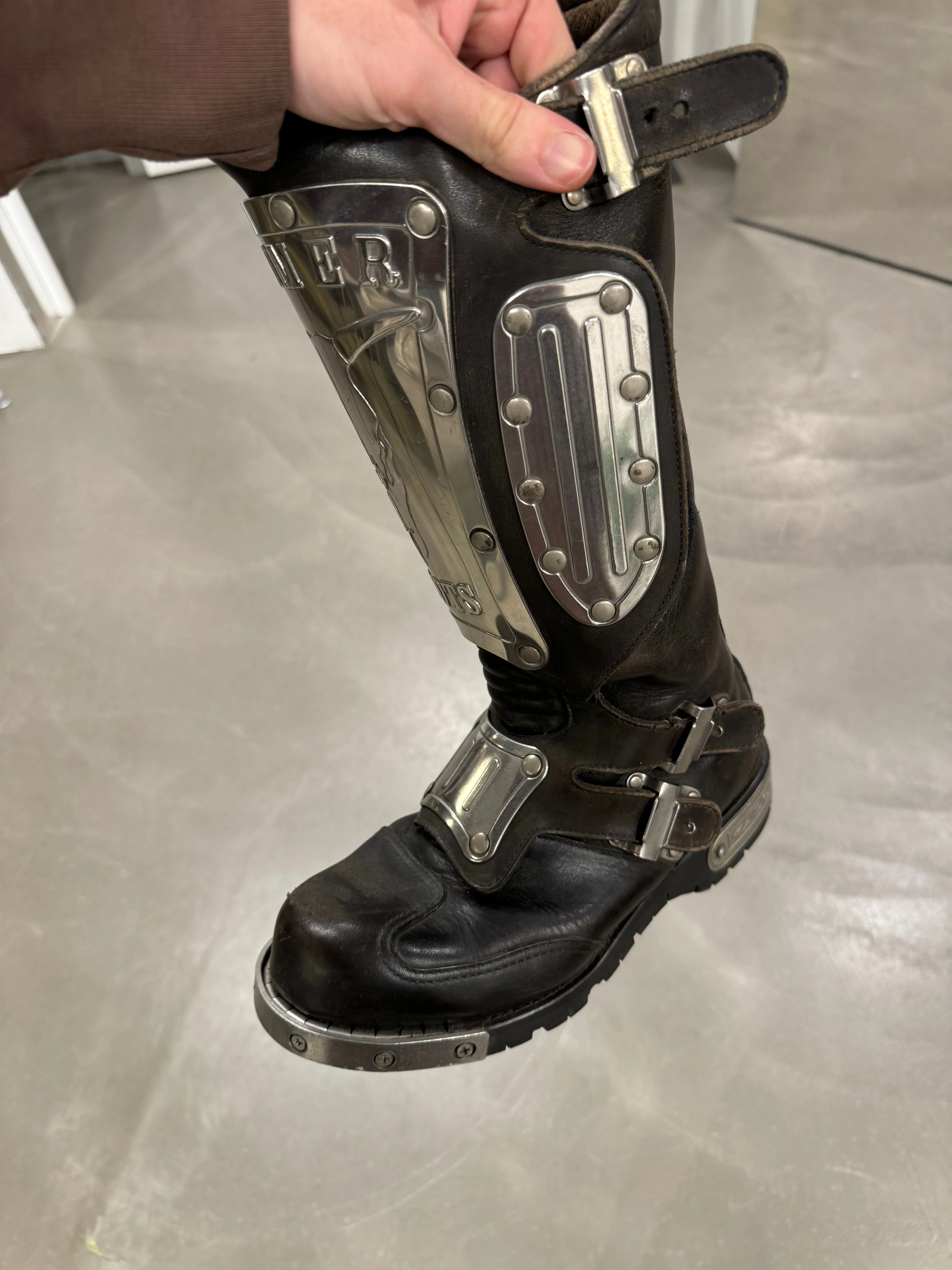 1990s Kadoya armored biker boots