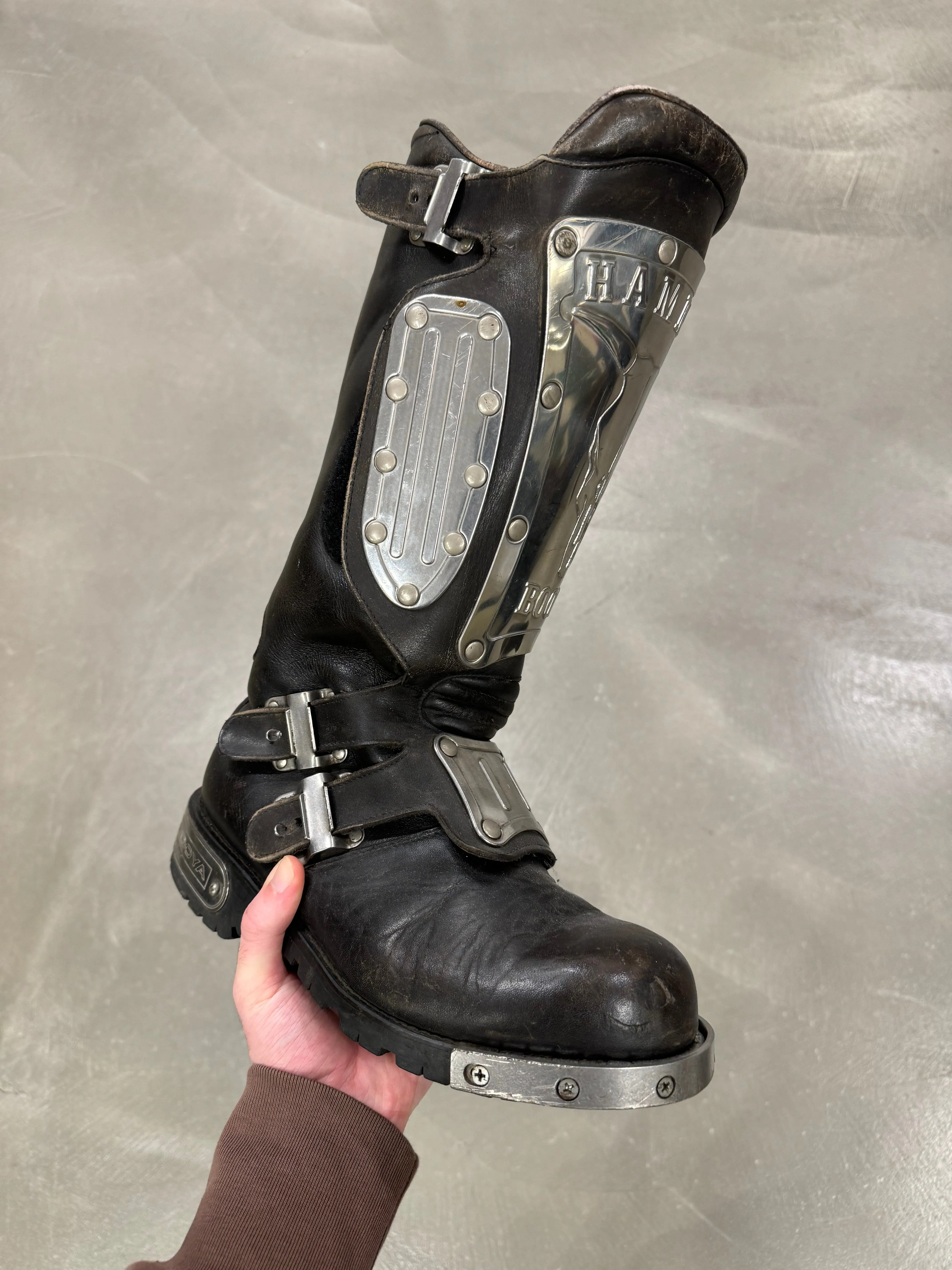 1990s Kadoya armored biker boots