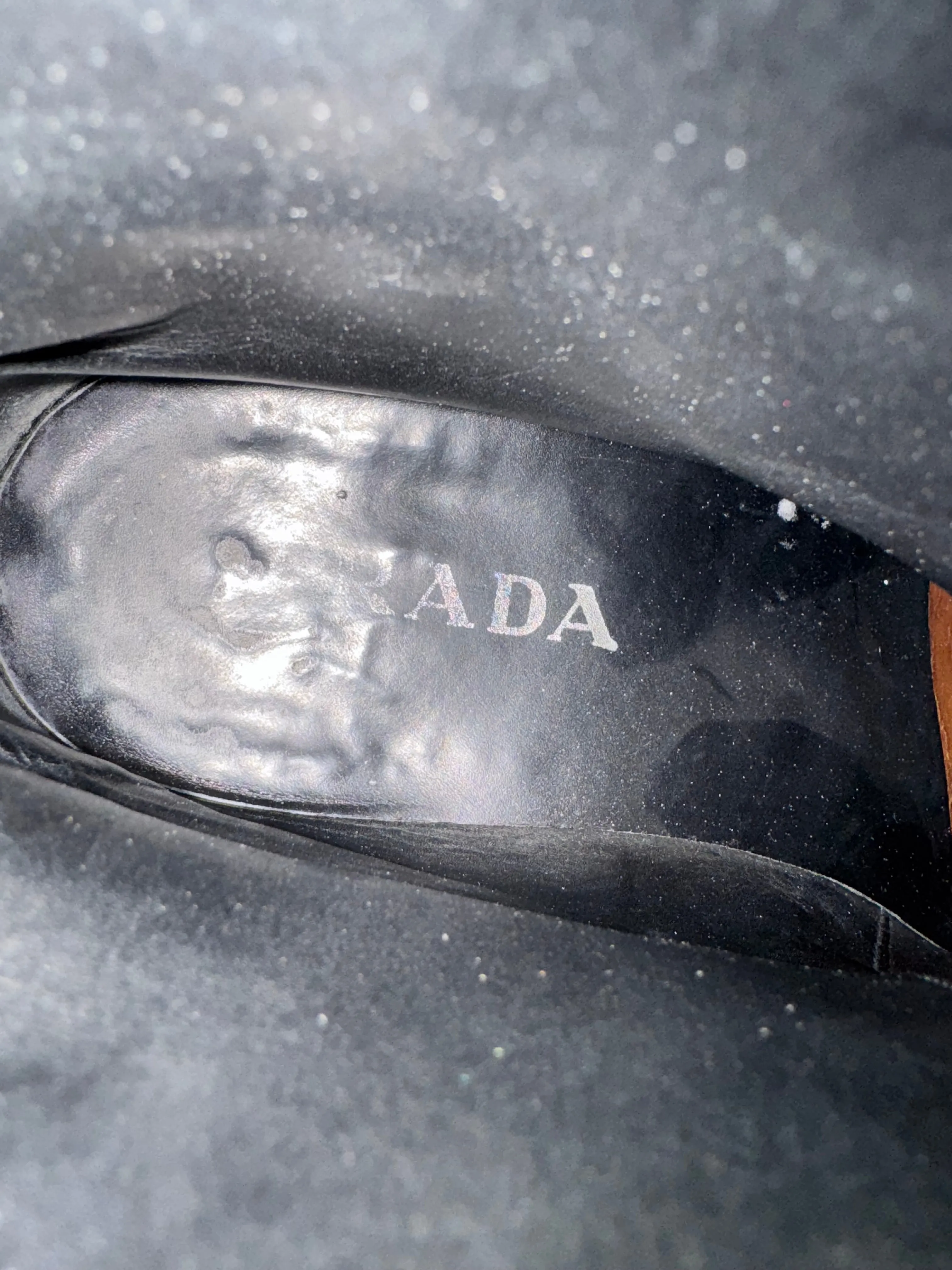 2000s Prada leather moto boots