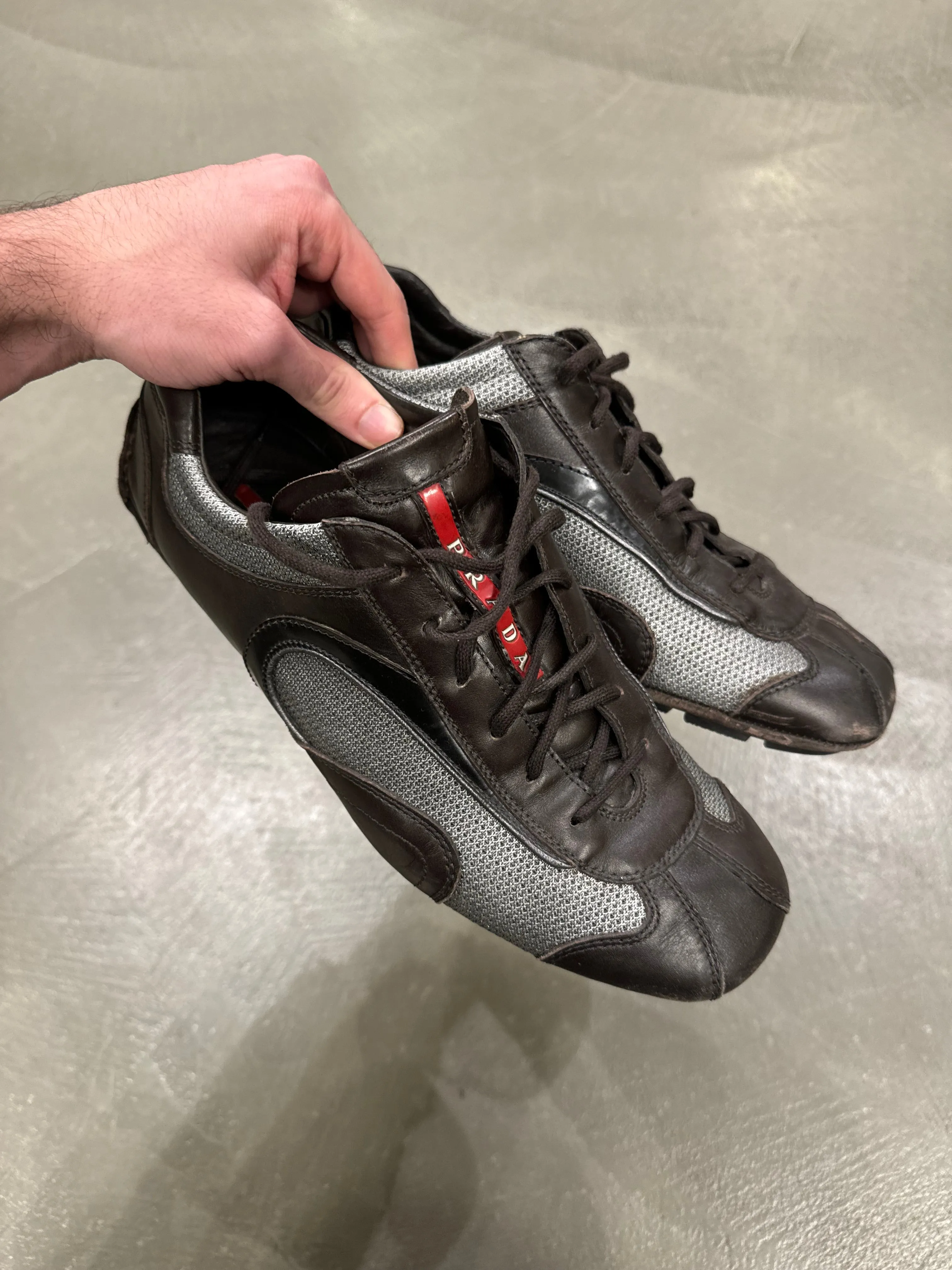 2000s Prada vintage leather sneakers