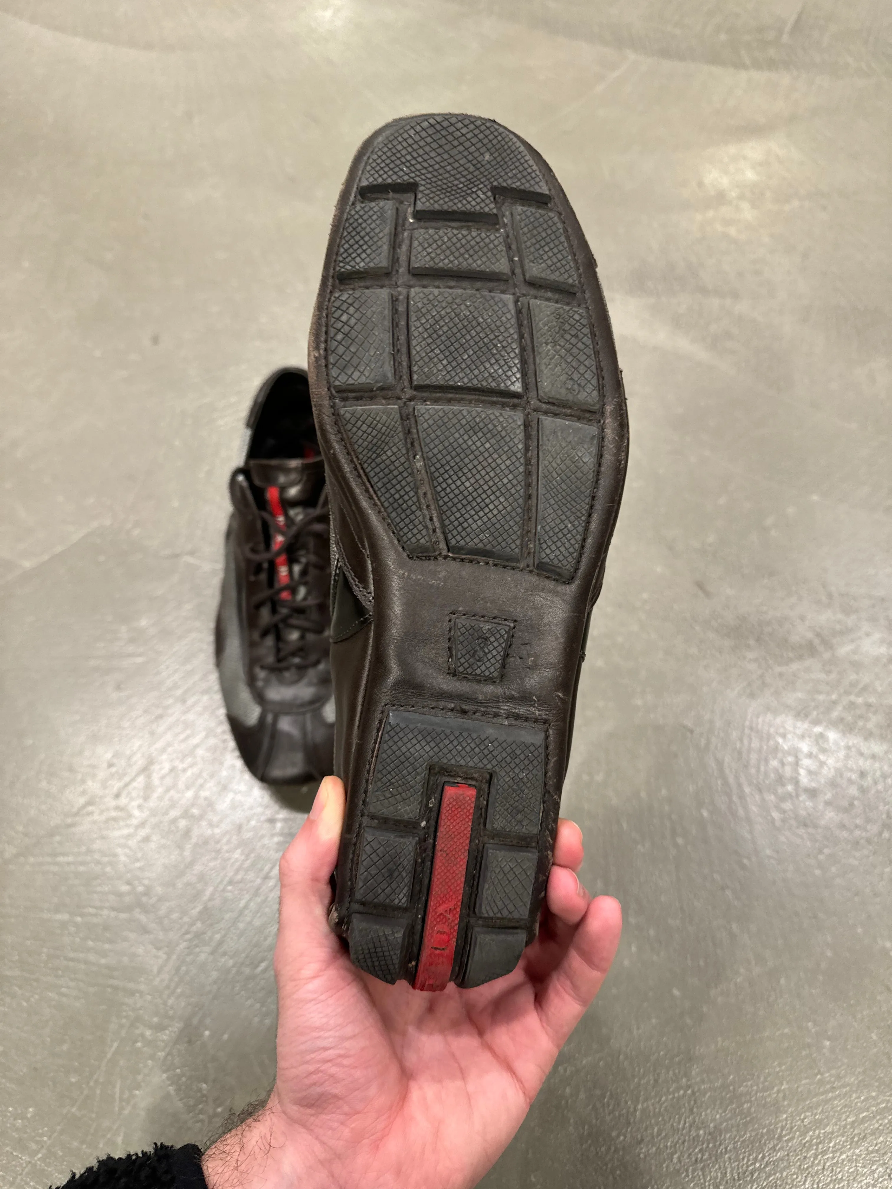 2000s Prada vintage leather sneakers