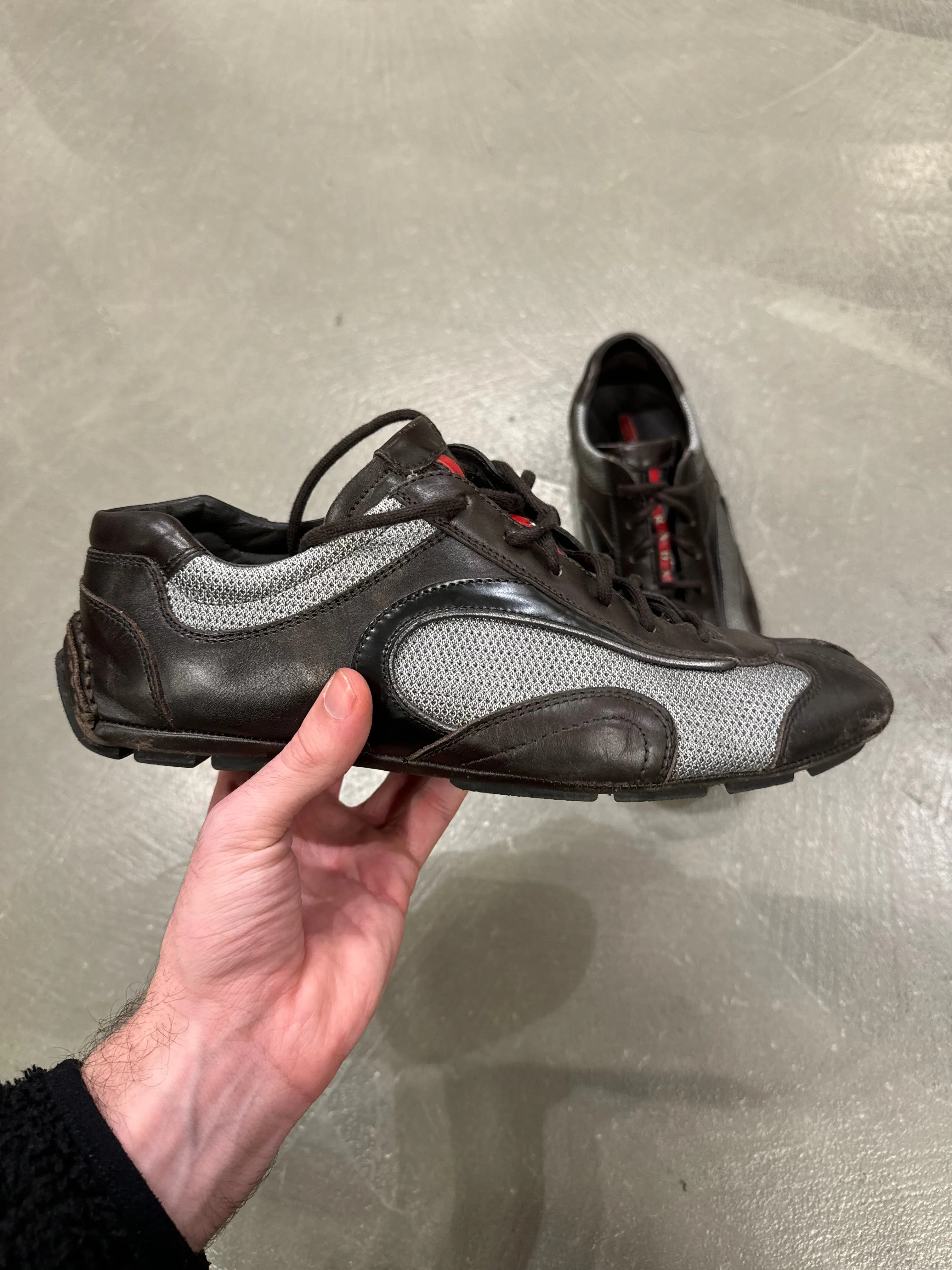 2000s Prada vintage leather sneakers