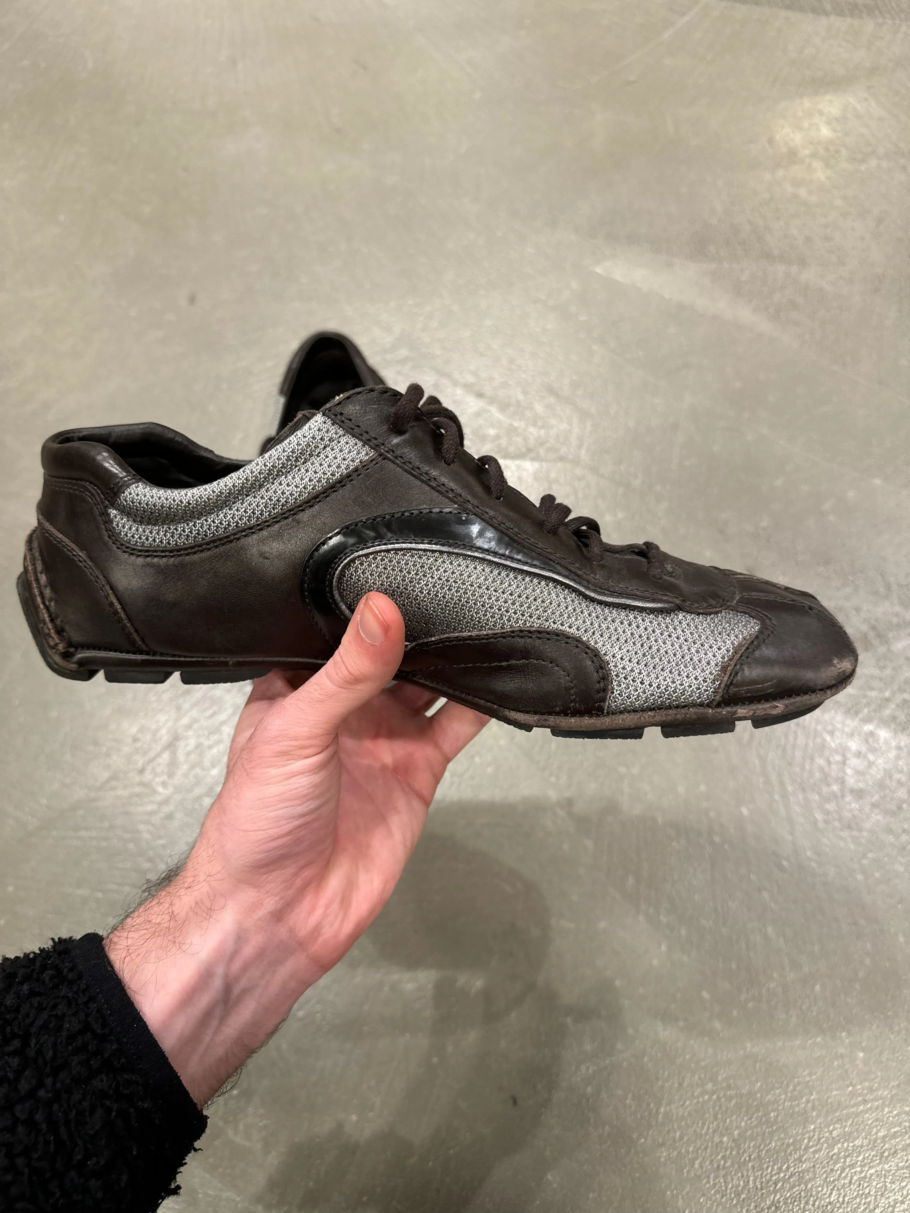 2000s Prada vintage leather sneakers