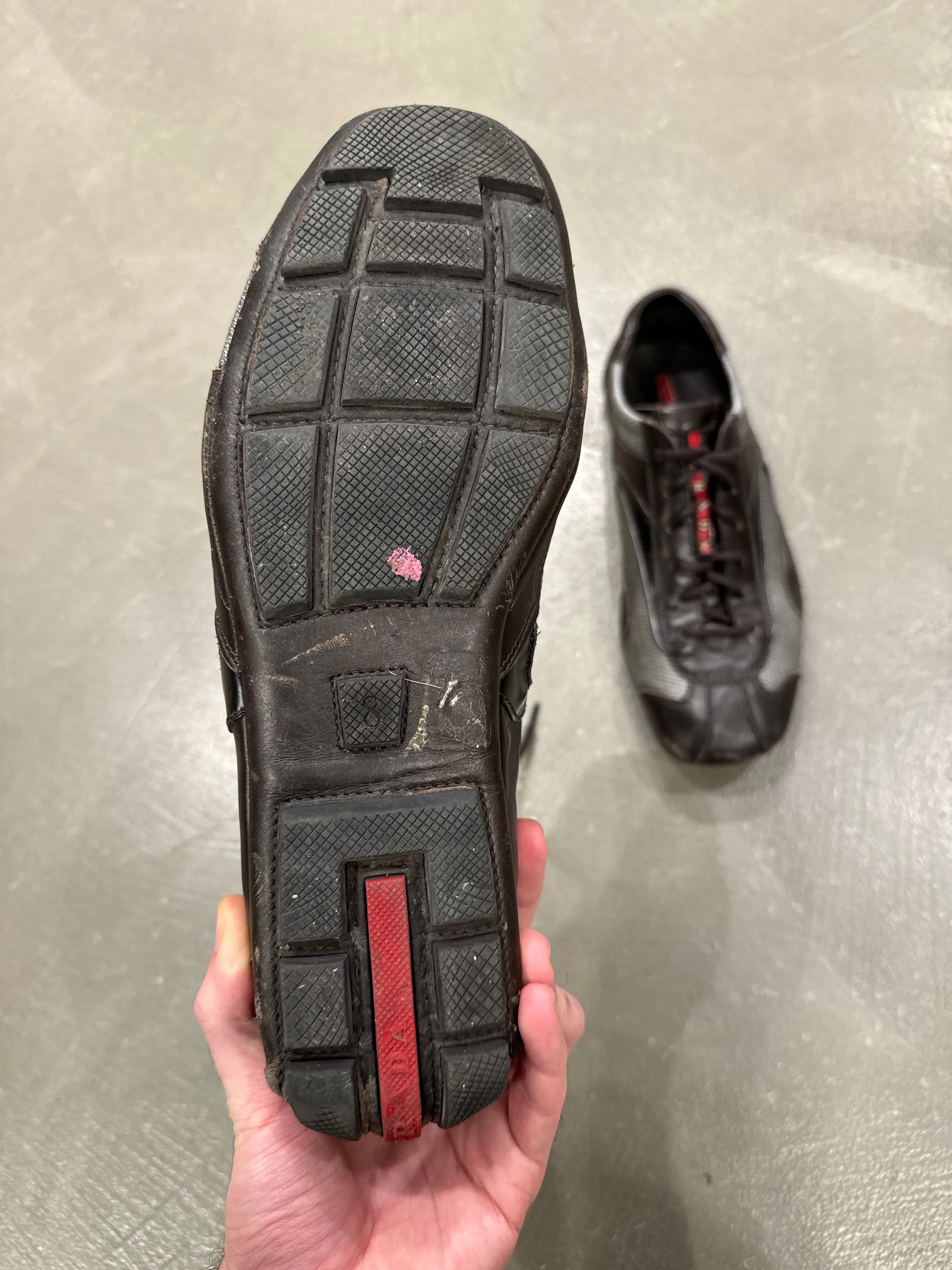 2000s Prada vintage leather sneakers
