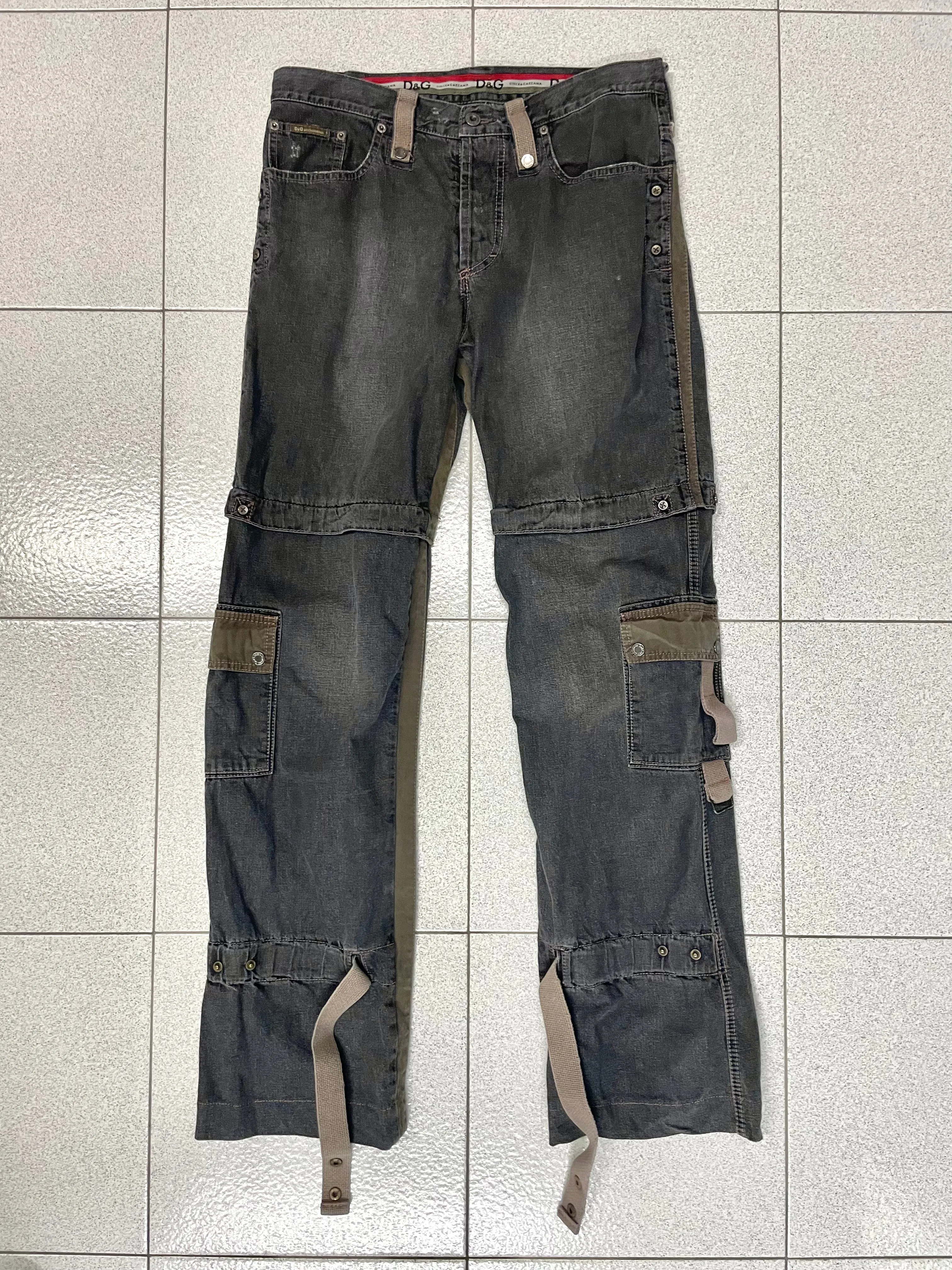 2004 Dolce & Gabbana bondage cargo pants