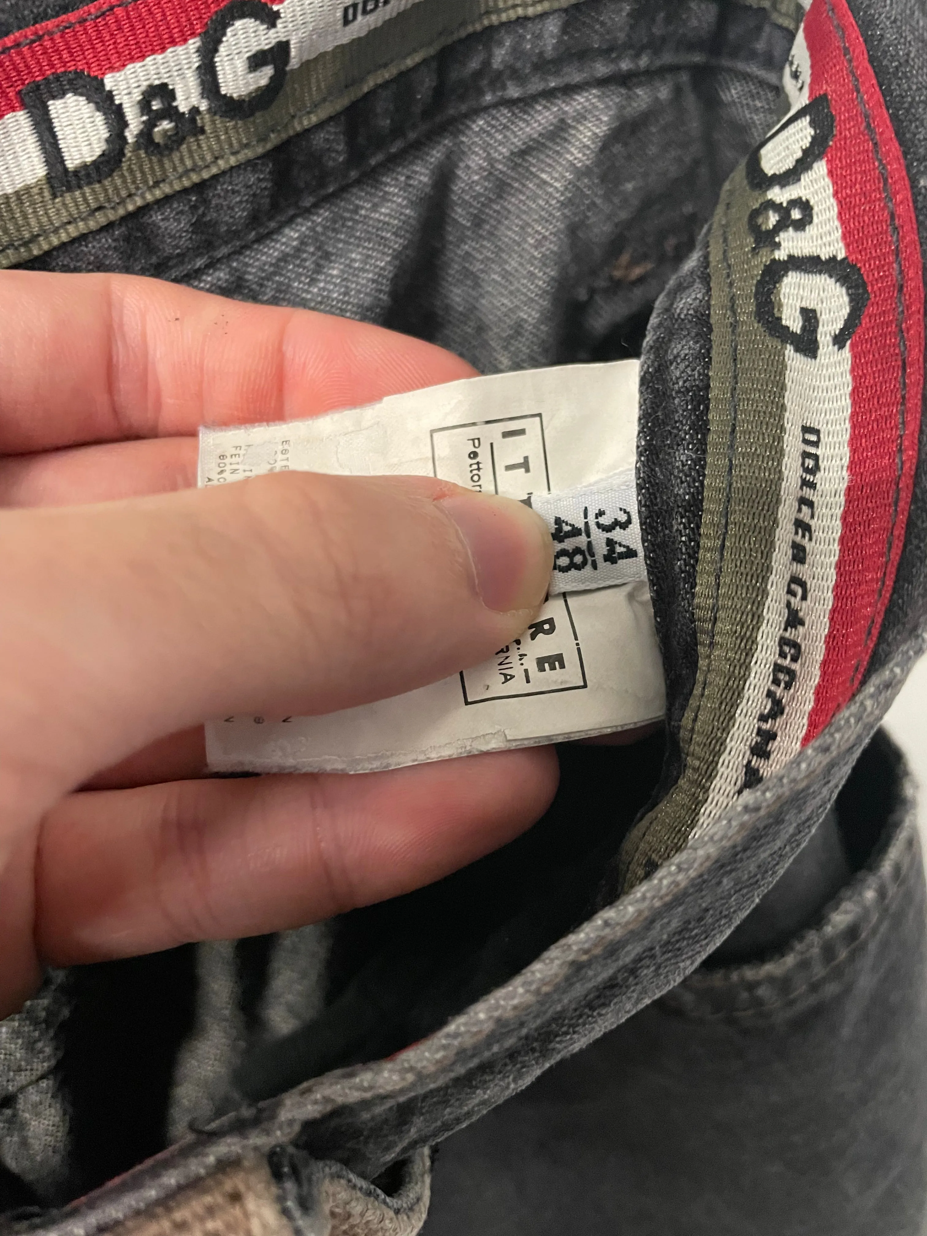2004 Dolce & Gabbana bondage cargo pants