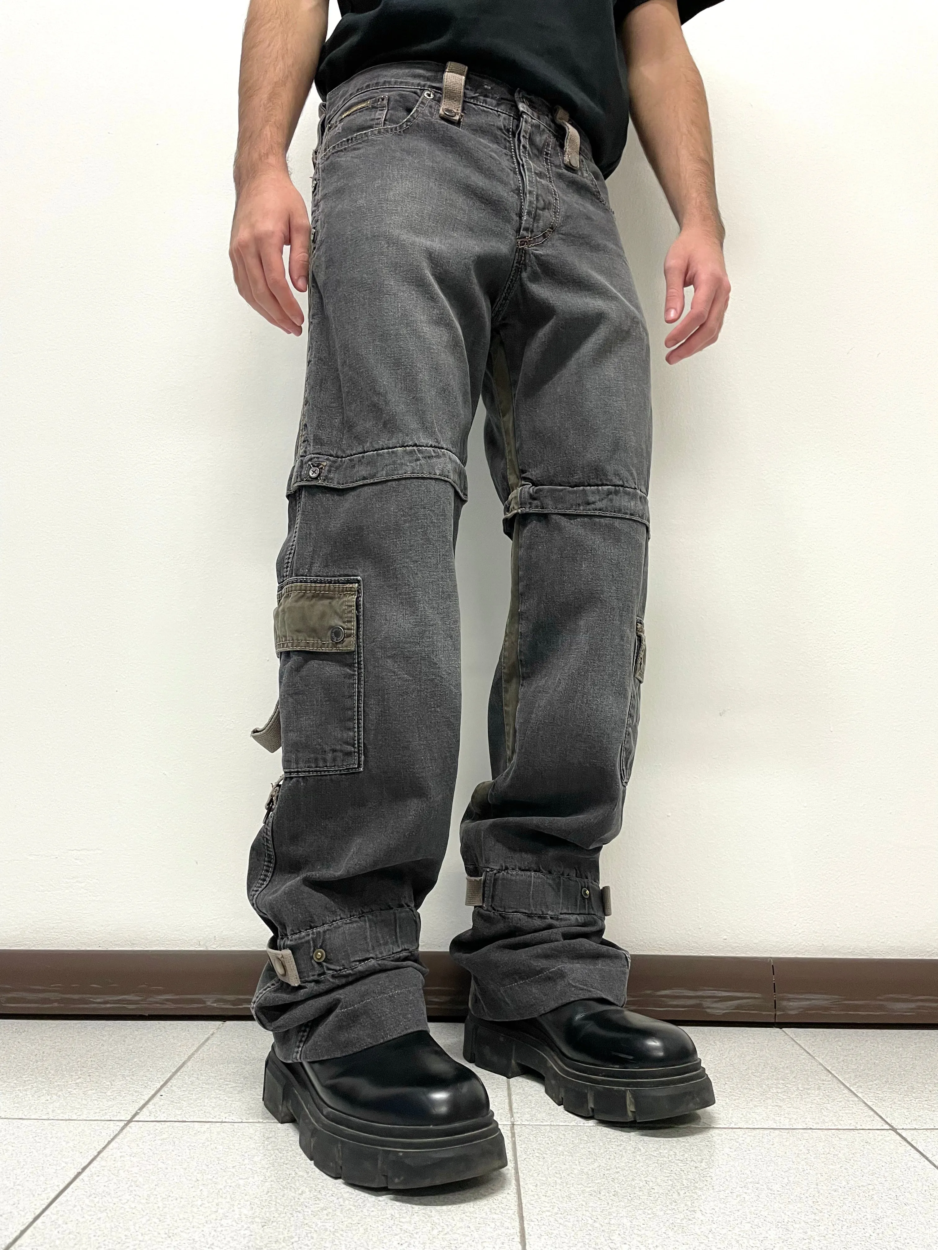 2004 Dolce & Gabbana bondage cargo pants