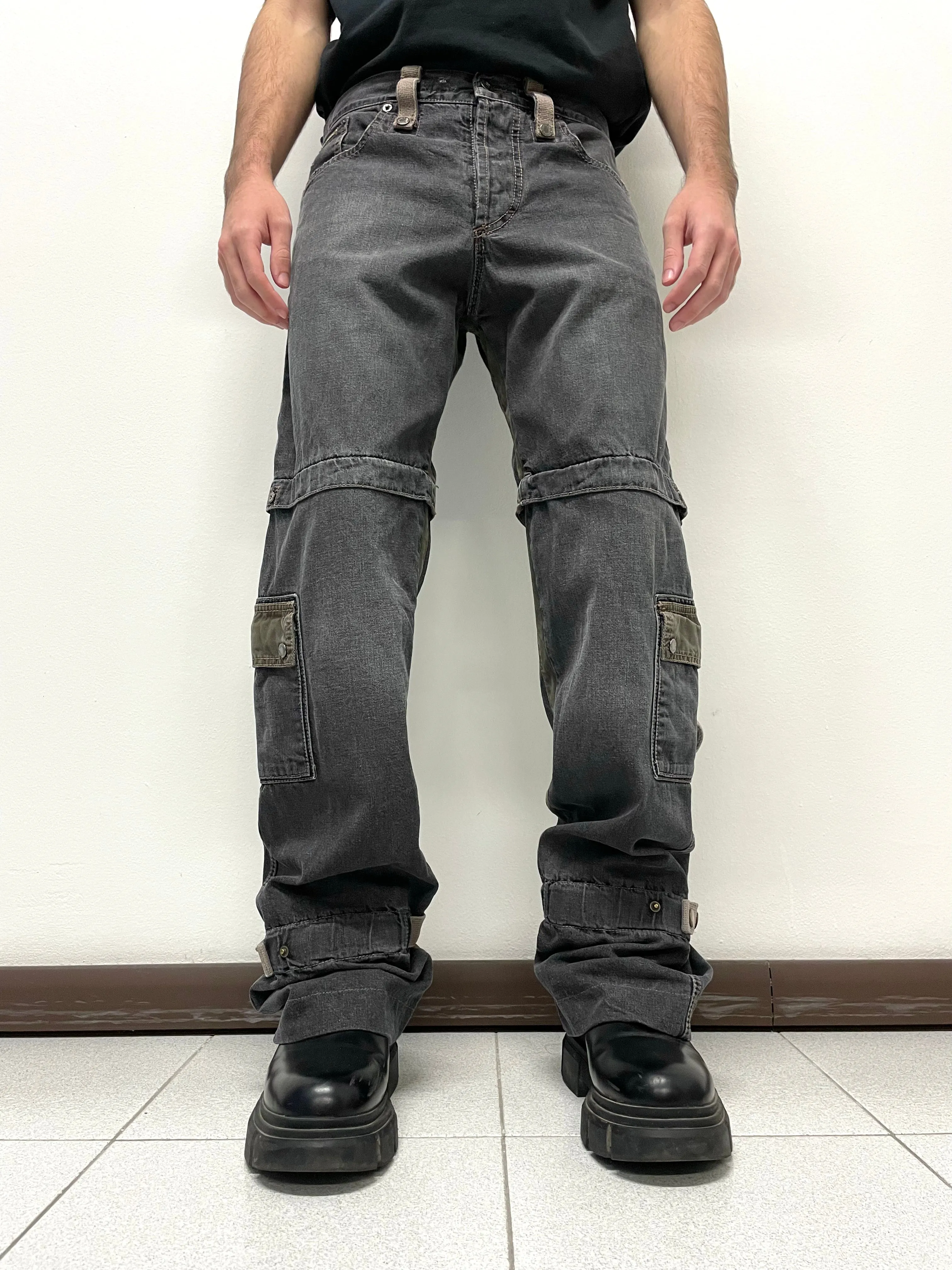 2004 Dolce & Gabbana bondage cargo pants