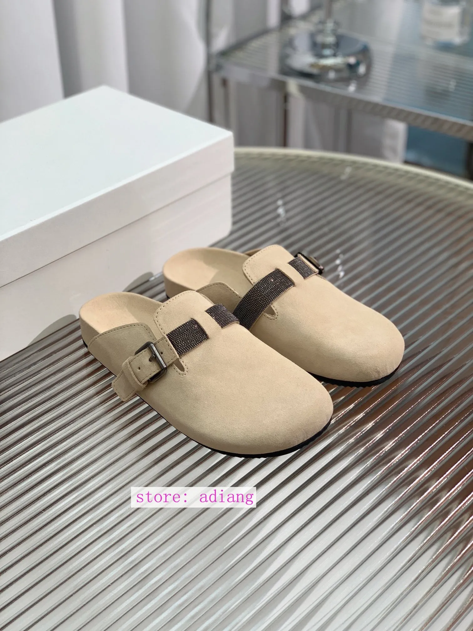 35-41 flats casual mules comfort slippers fashion shoes women 2023 new high quality