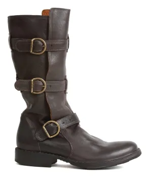 7040 Brown Leather Boots