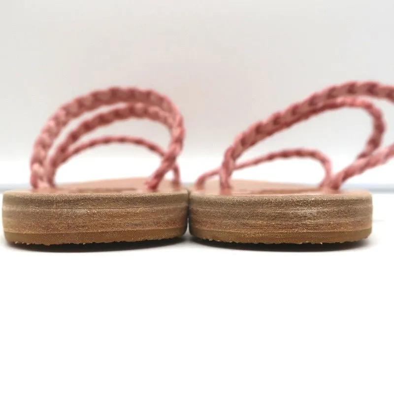 Ancient Greek Sandals Alkmini Slides Dusty Pink Braided Velvet Size 38 NEW