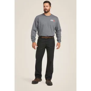 Ariat Men's Flame Resistant M4 Relaxed Workhorse Boot Cut Pant Black - 10023465