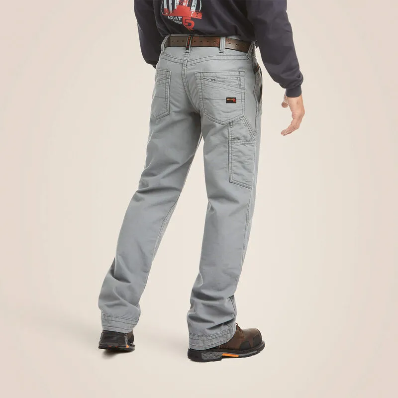 Ariat Men's Flame Resistant M4 Relaxed Workhorse Boot Cut Pant Gray - 10017226