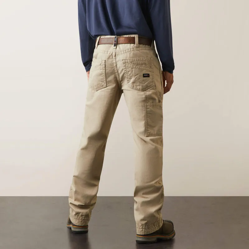 Ariat Men's Flame Resistant M4 Relaxed Workhorse Boot Cut Pant Khaki - 10017227
