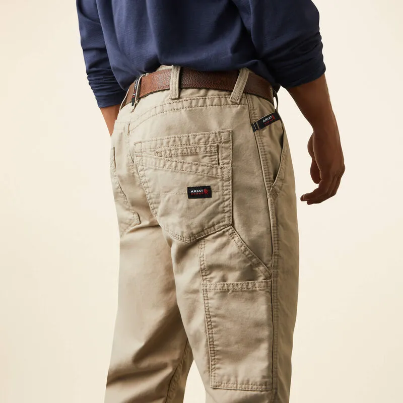 Ariat Men's Flame Resistant M4 Relaxed Workhorse Boot Cut Pant Khaki - 10017227