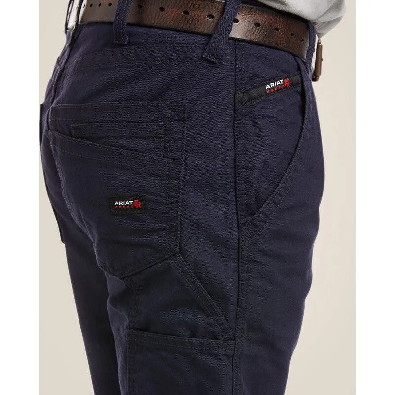 Ariat Men's Flame Resistant M4 Relaxed Workhorse Boot Cut Pant - Navy 10019623