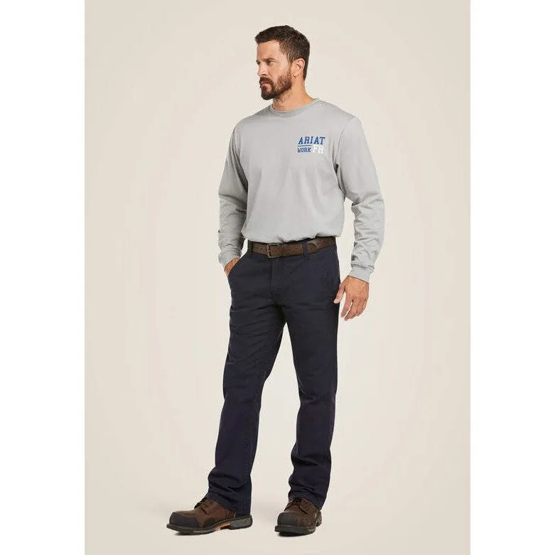 Ariat Men's Flame Resistant M4 Relaxed Workhorse Boot Cut Pant - Navy 10019623