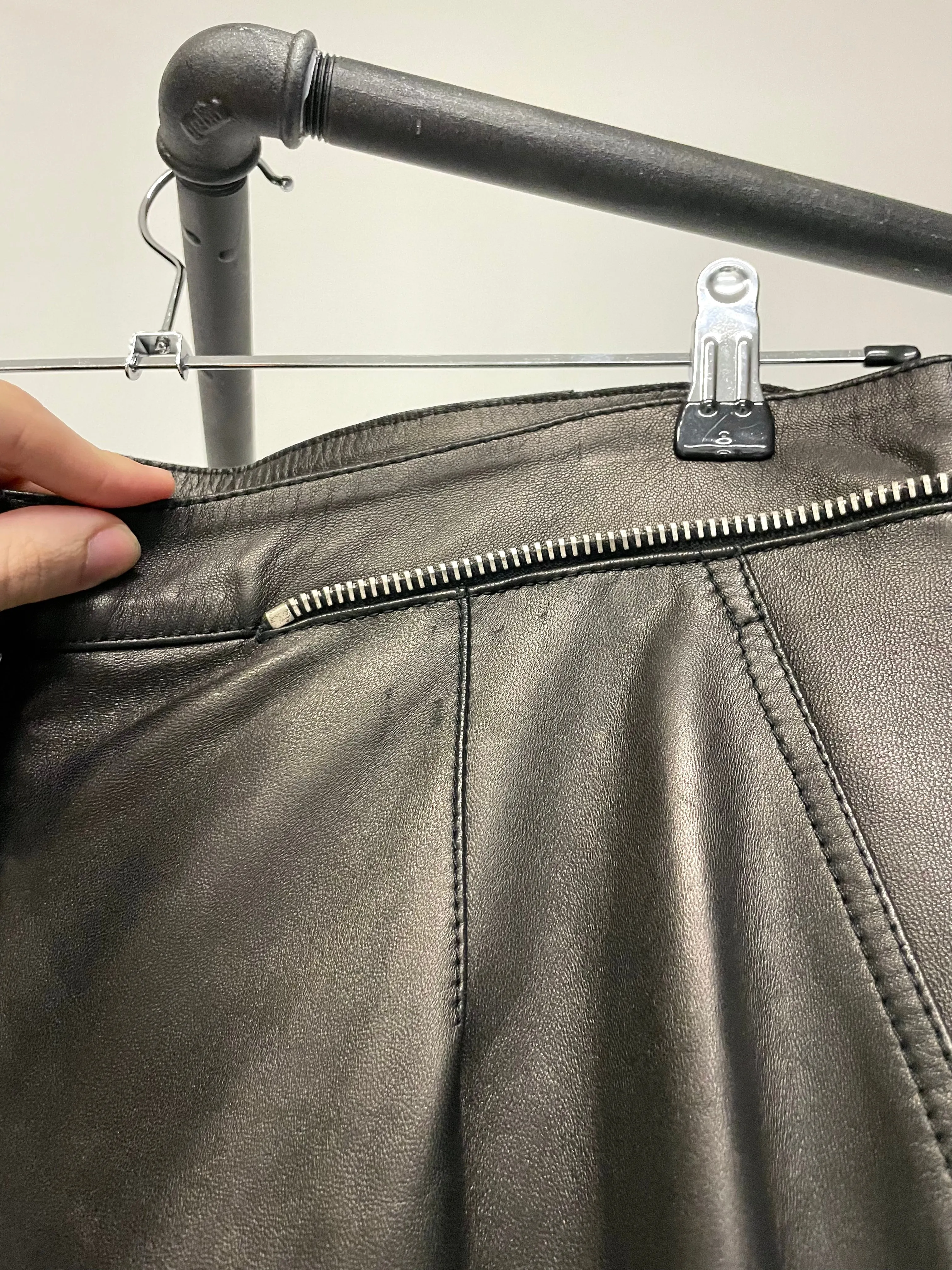 AW2003 Dolce & Gabbana leather bondage biker pants
