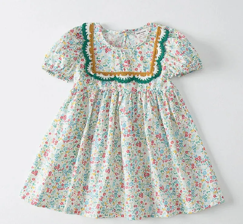 Baby Girl Princess Floral Cotton Dress