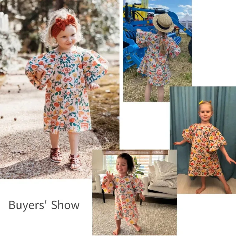 Baby Girl Princess Floral Cotton Dress