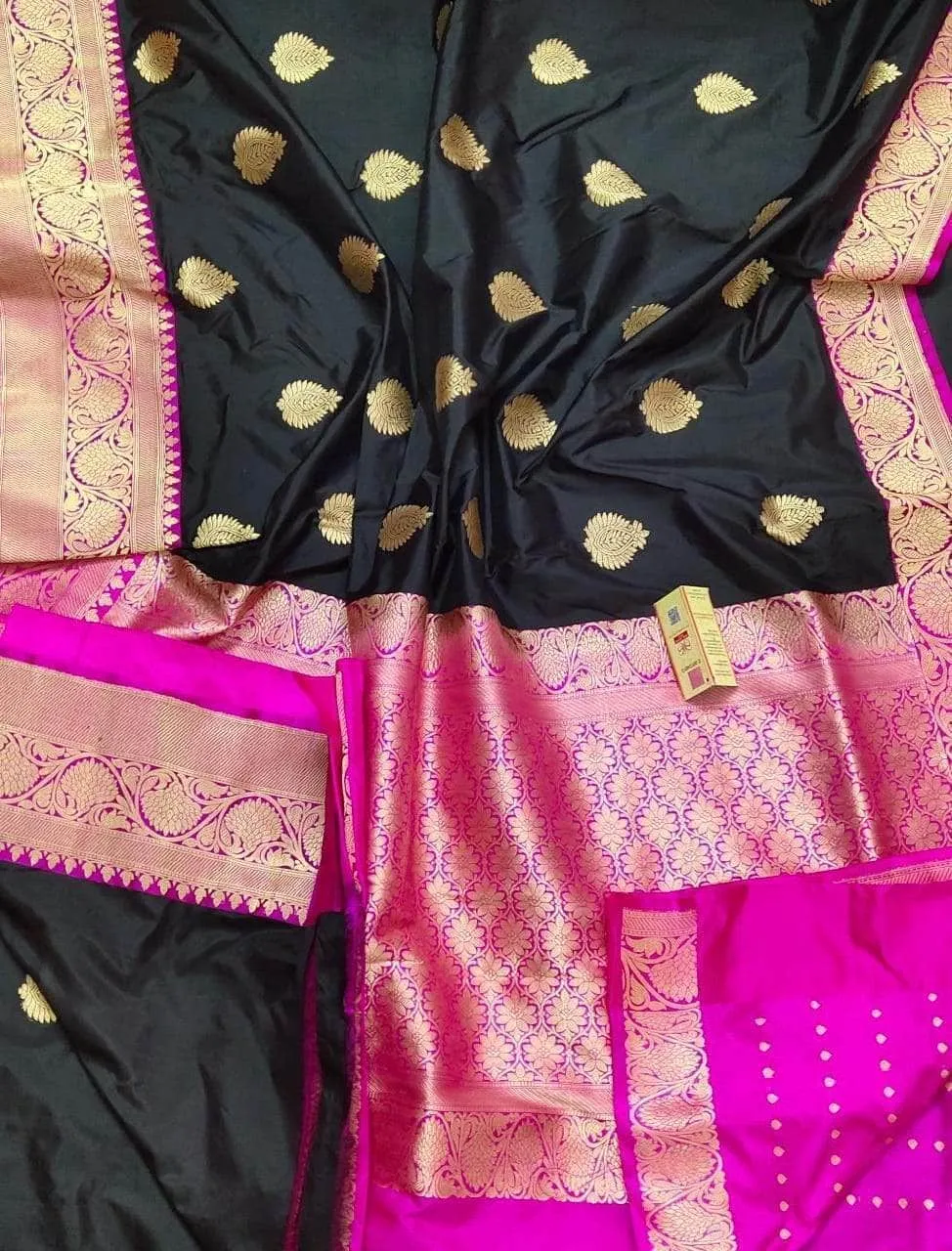 Banarasi Handloom Pure Khaddi Katan Silk Saree