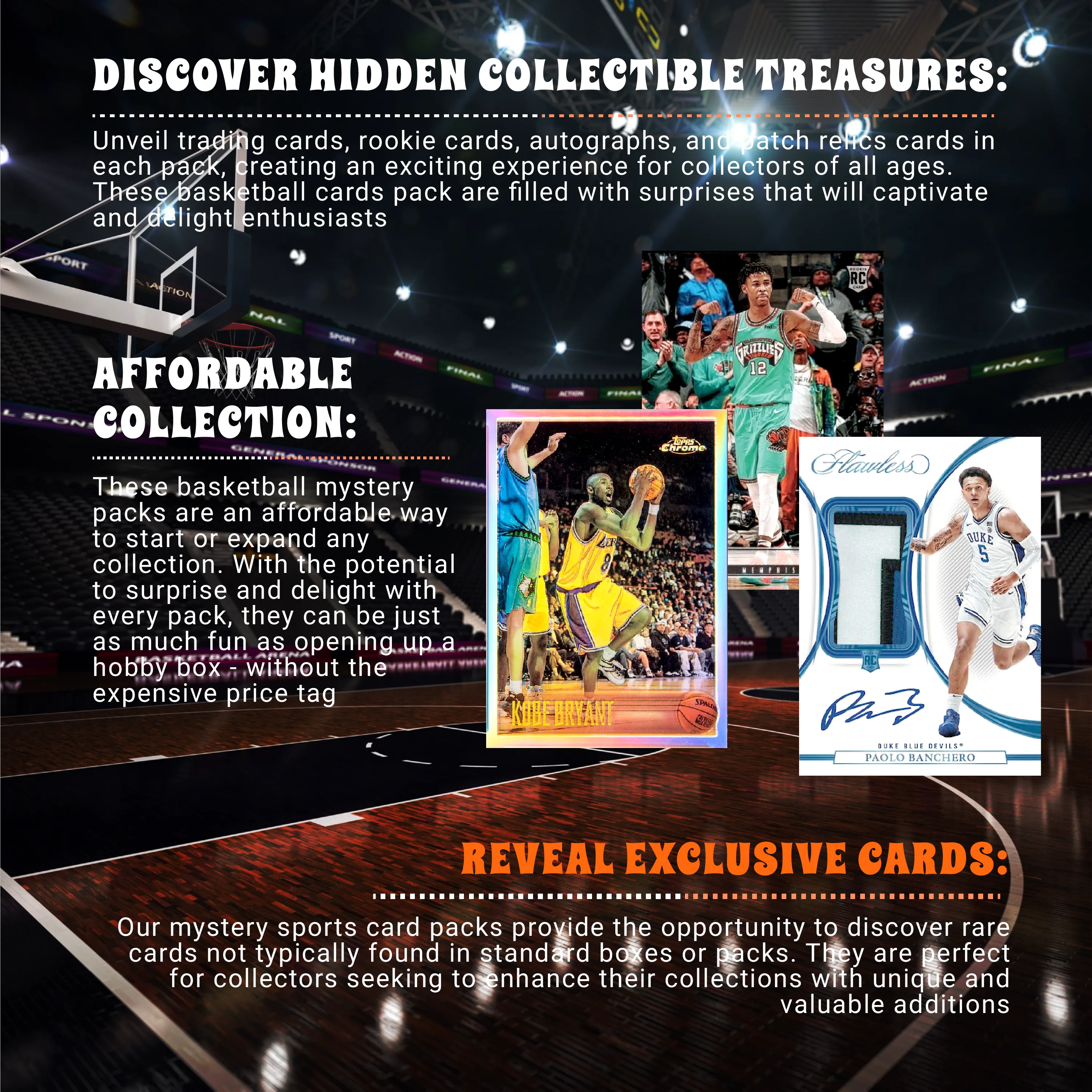 Basketball Foil Mystery 10 Packs (Random Auto, Relics and Rookie Trading Cards))