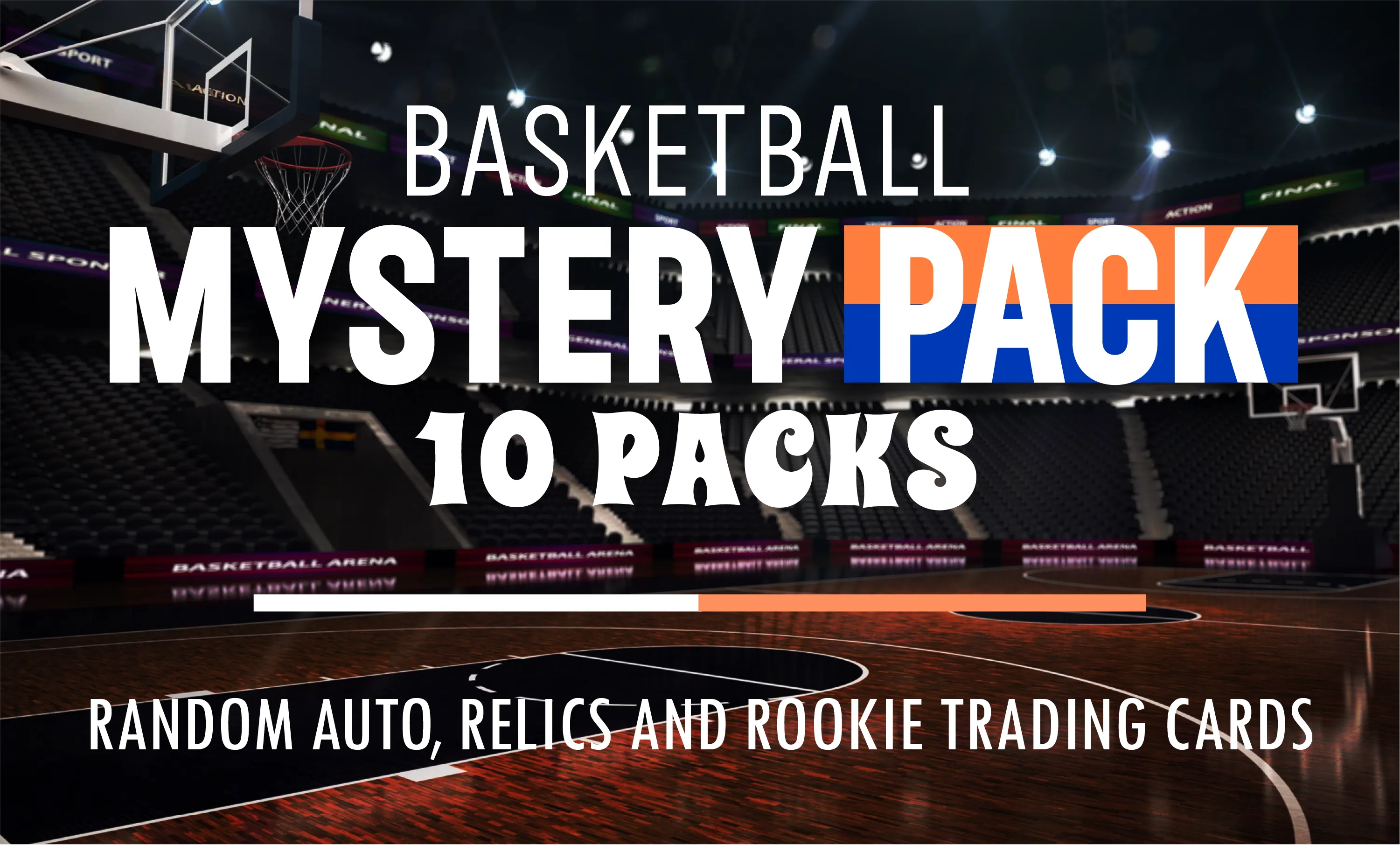Basketball Foil Mystery 10 Packs (Random Auto, Relics and Rookie Trading Cards))