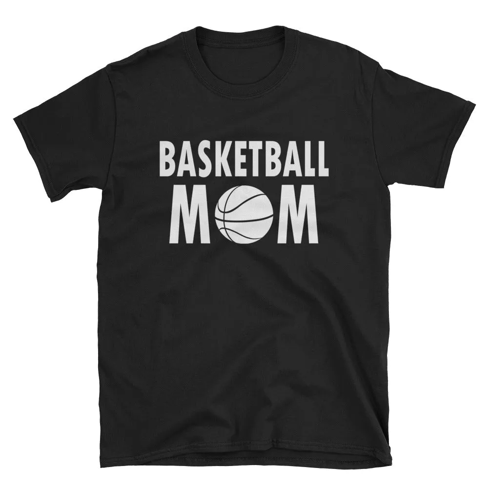Basketball Mom T Shirt Black Unisex Sports Mother T Shirt Black Basketball Mum T Shirt