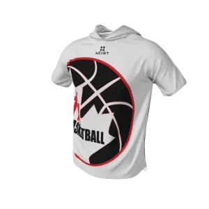 Basketball Stripe Short Sleeve Hooded Shooting Shirt. (x 36)