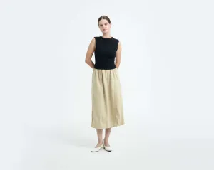 Beige Wrap Cullotes