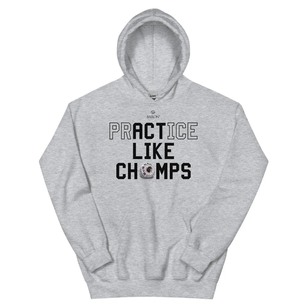 Burlingame High School Boys Basketball 2022 Championship Hoodie - Design 2.5 (SILVER)