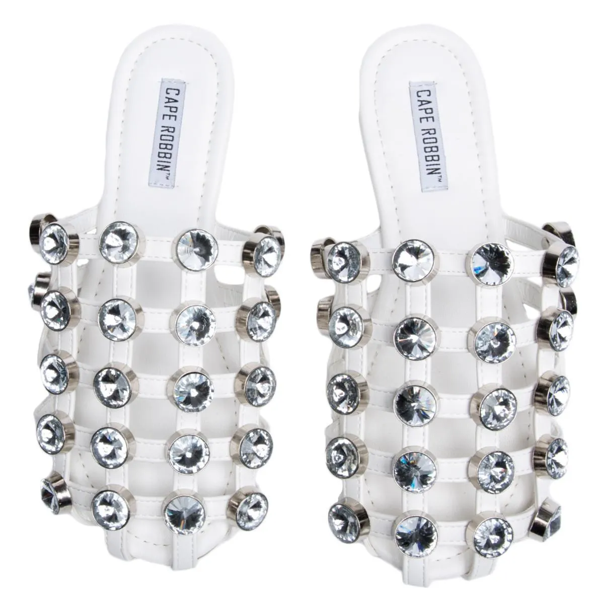 Cape Robbin Coma-17 White Sandal White