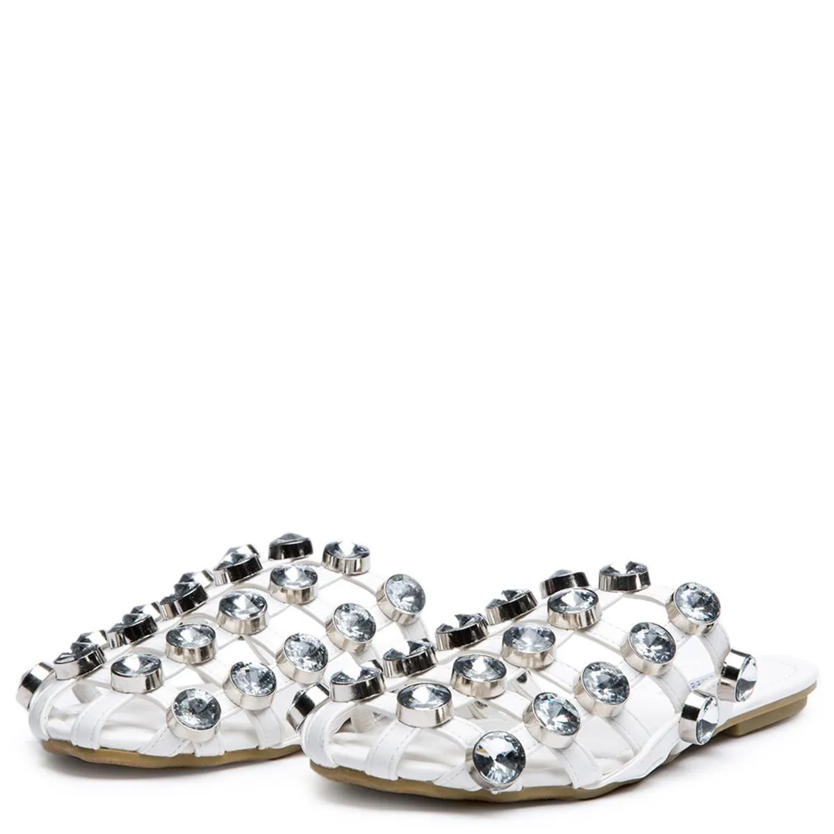 Cape Robbin Coma-17 White Sandal White