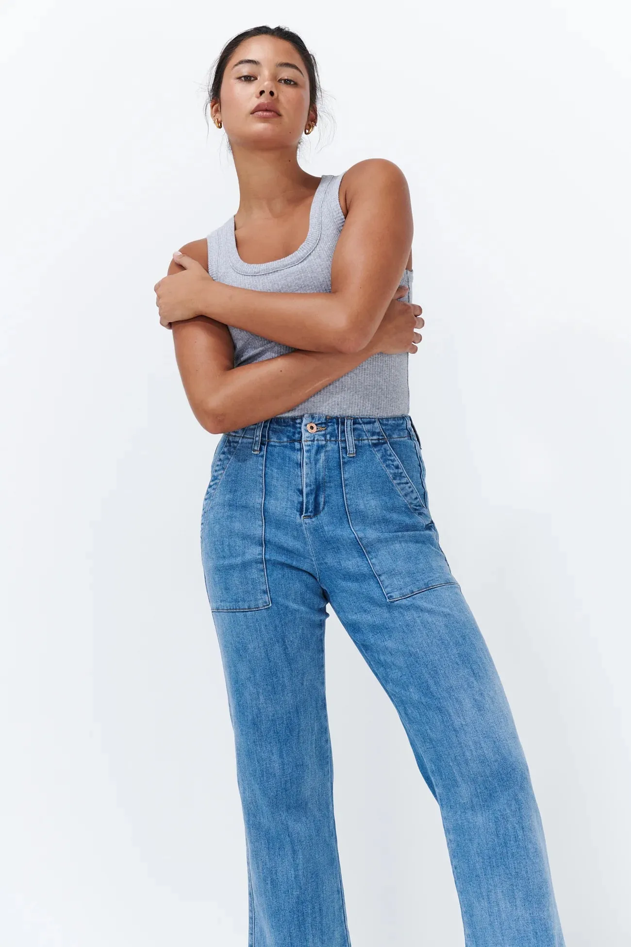 Celeste Pant - 70’s Blue