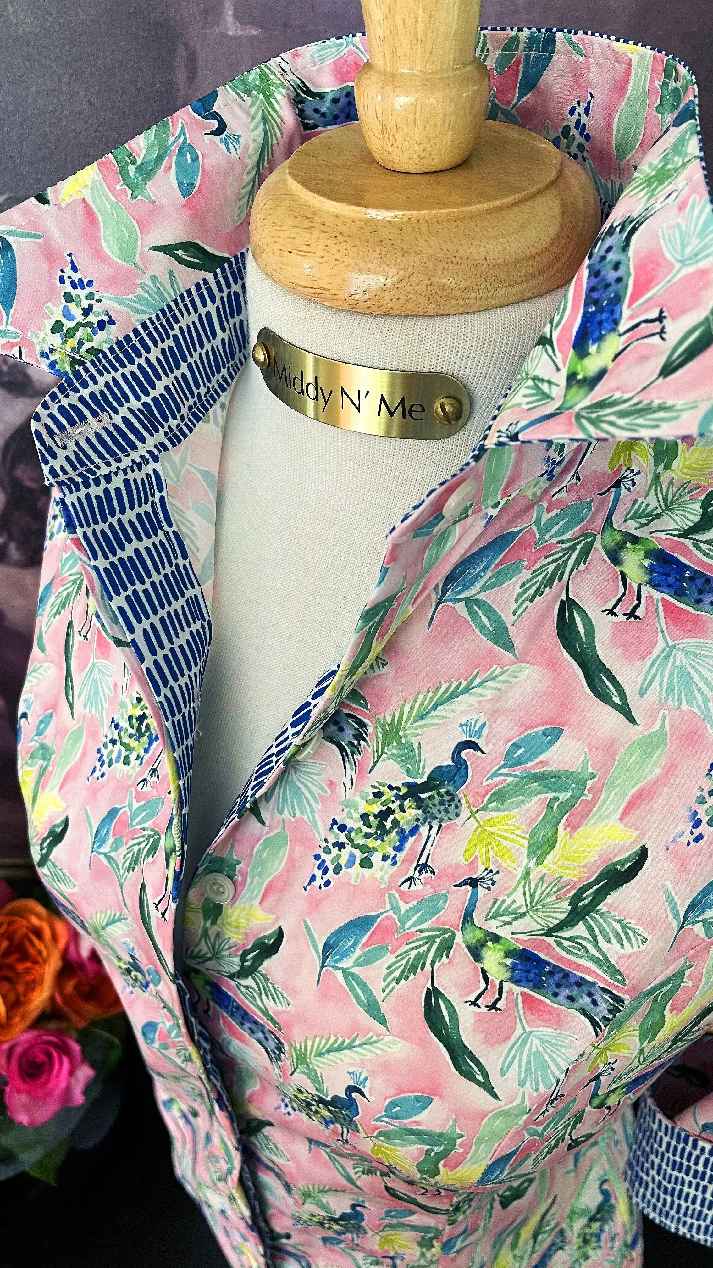 CHARLOTTE SHIRT IN PEACOCK