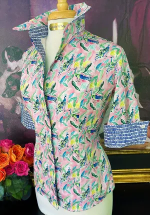 CHARLOTTE SHIRT IN PEACOCK