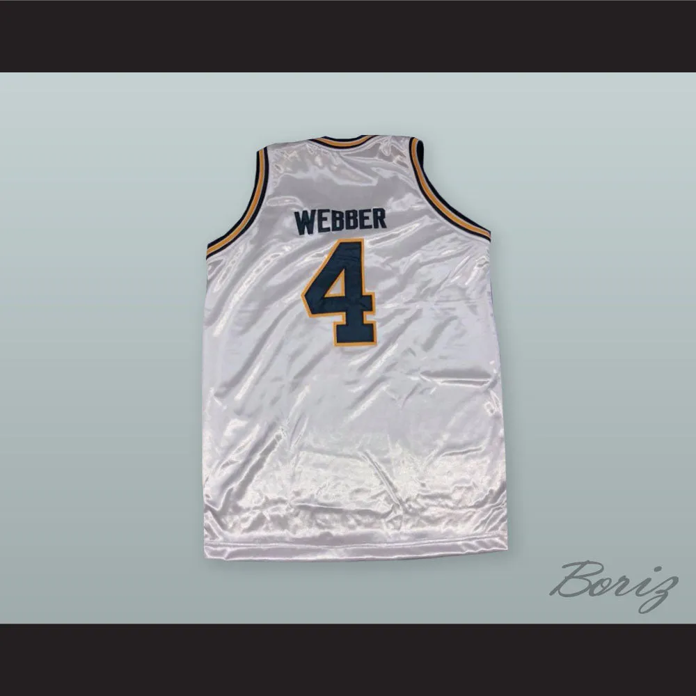 Chris Webber 4 Michigan Basketball Jersey