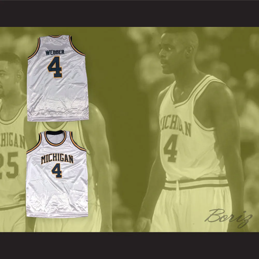 Chris Webber 4 Michigan Basketball Jersey