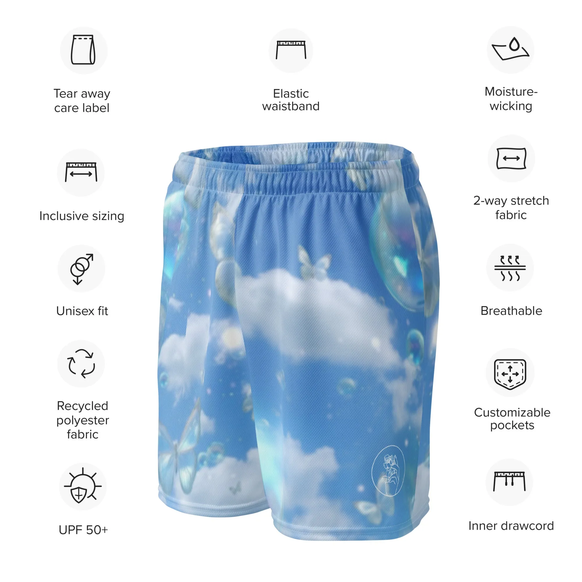 Cloudy Mesh Basketball Shorts
