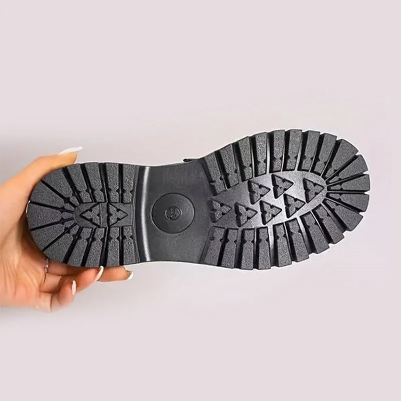 Comfortable Chunky Platform Suede Loafers for Women