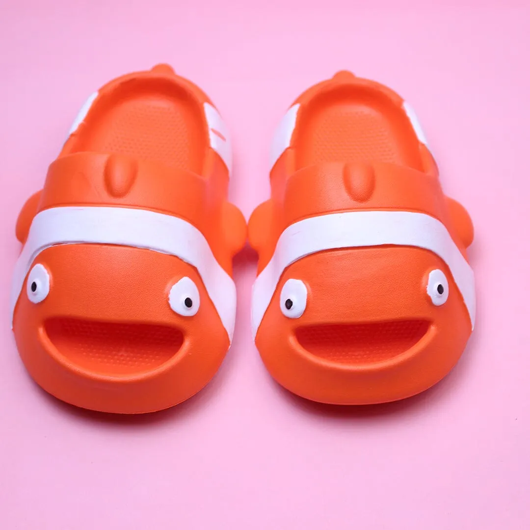 Cute Orange Dolphin Kids Slides