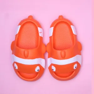 Cute Orange Dolphin Kids Slides