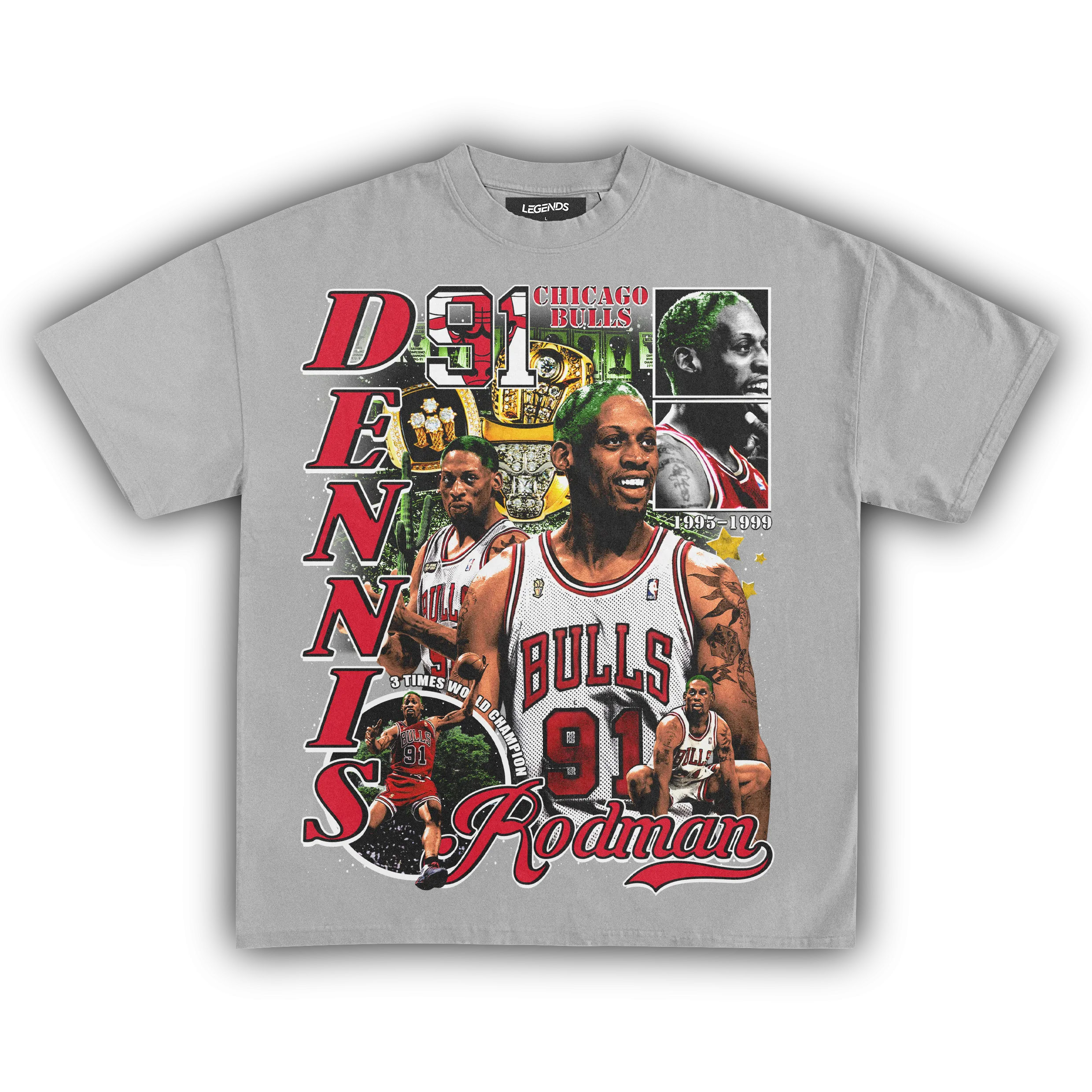 DENNIS RODMAN 3X CHAMPION TEE