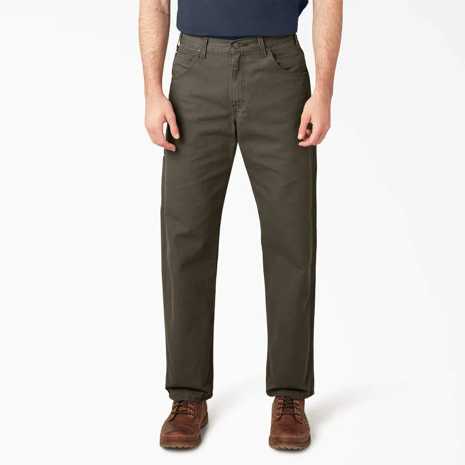 Dickies Duck Utility Jean Relaxed Rinsed Green Moss