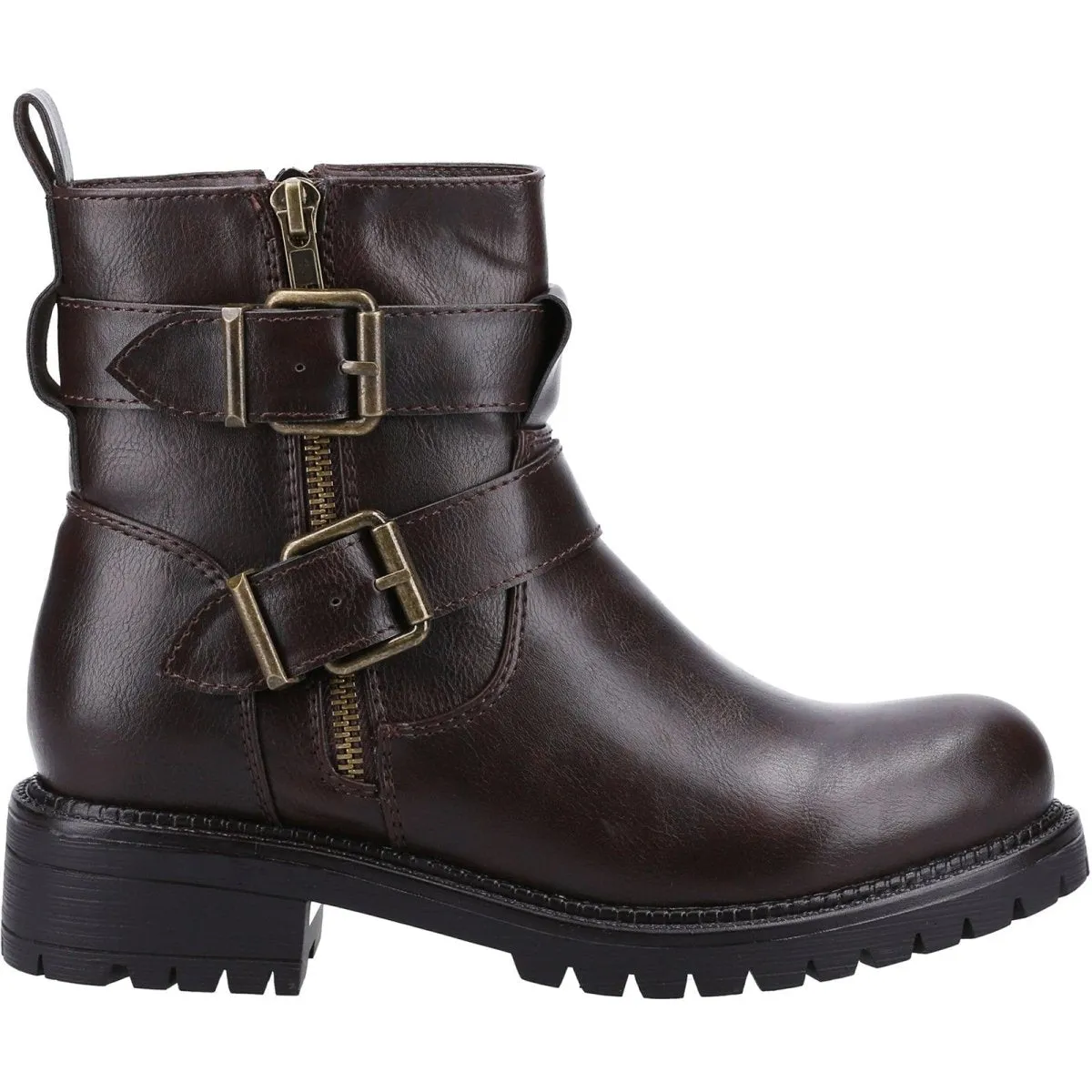 Divaz Sarah Vegan-Friendly Ladies Biker Boots