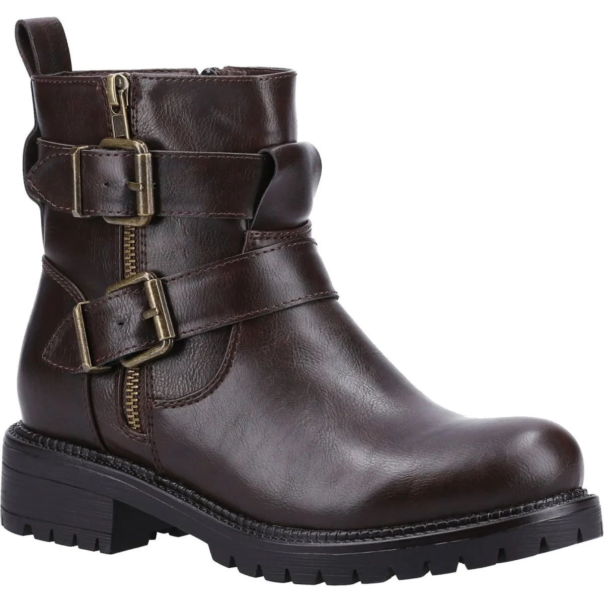 Divaz Sarah Vegan-Friendly Ladies Biker Boots