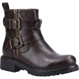 Divaz Sarah Vegan-Friendly Ladies Biker Boots