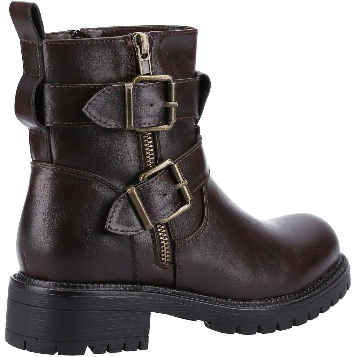 Divaz Sarah Vegan-Friendly Ladies Biker Boots